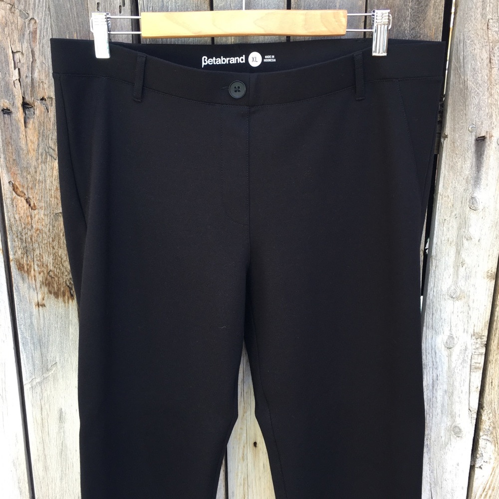 Betabrand Straight Leg Classic Dress Yoga Pant Black XL - Picture 5 of 16